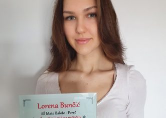 Lorena Bunčić iz srednje škole Mate Balote najbolja srednjoškolka na literarnom natječaju udruge Mlada pera