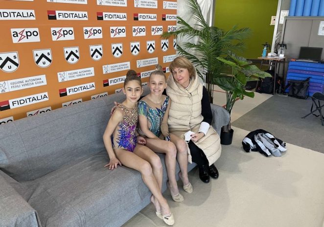 Ritmičke gimnastičarke Lena Pršeš i Viktorija Rakovac iz KREG Galatea odlične na međunarodnom turniru u Udinama
