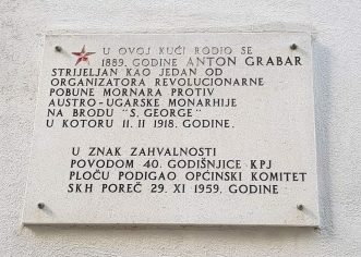 Obilježena godišnjica smrti Antona Grabara, jednog od vođa pobune mornara 1918. g. u Boki kotorskoj