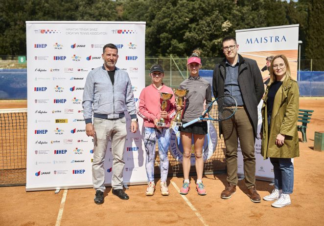 Tea Kovačević i Richard Krizan slavili na teniskom Memorijalu Slavoj Greblo u Vrsaru