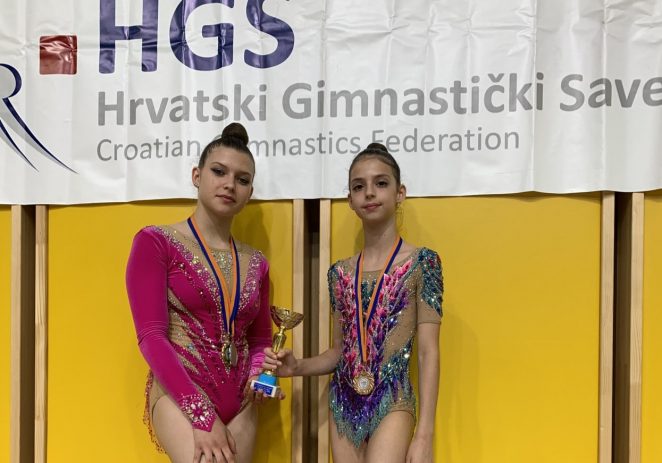 Porečke ritmičke gimnastičarke Petra Belević i Gresa Ramadani ekipno treće na Prvenstvu Hrvatske  !
