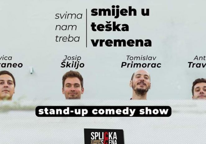 U četvrtak, 23.6. stand-up komedija “Smijeh u teška vremena” u Lapidariju