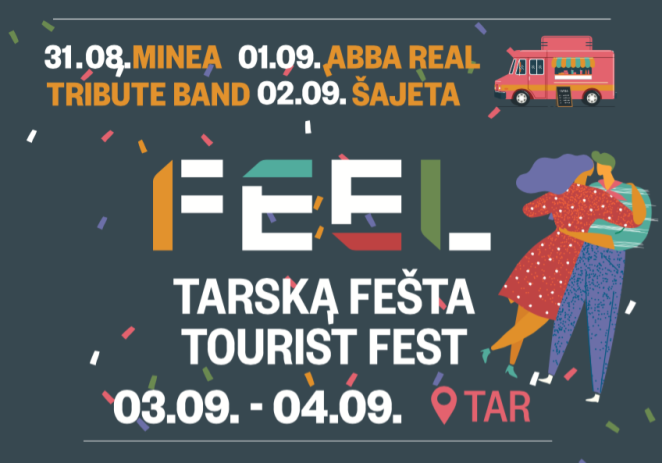 Bogat program Turističke fešte u Taru i Street food festivala MangiaTorre! Počinje u srijedu, 31.8.2022. !