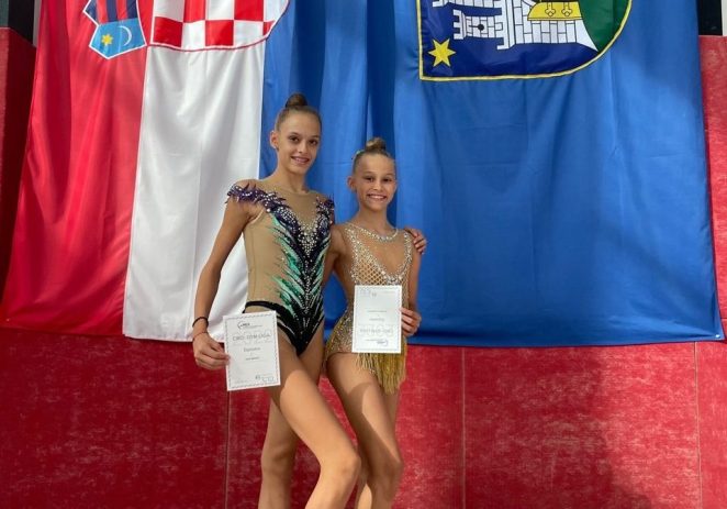 Iana Benčić i Viktorija Rakovac iz KREG Galatea odlične na natjecanju CRO GYM lige u ritmičkoj gimnastici