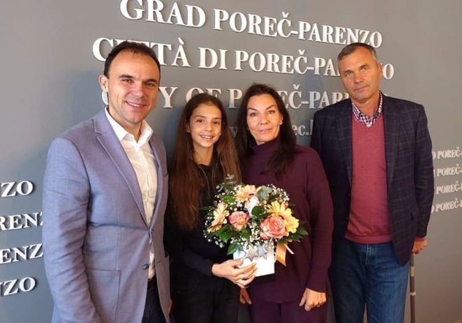 Gradonačelnik Peršurić primio Gresu Ramadani, mladu viceprvakinju  Hrvatske u ritmičkoj gimnastici