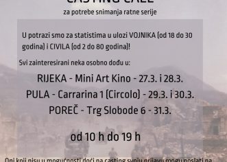 MP filmska produkcija organizira “casting call” za potrebe snimanja povijesne dramske serije na temu Drugog svjetskog rata