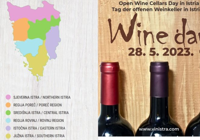 Dan otvorenih vinskih podruma održava se 28. svibnja od 10 do 19 sati na području cijele Istre