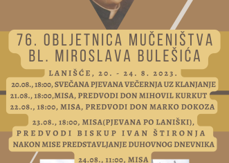 Obilježavanje 76. obljetnice mučeništva bl. Miroslava Bulešića
