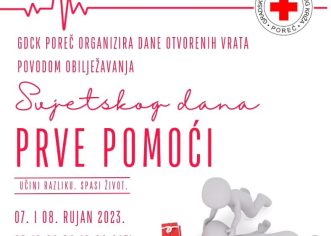 U četvrtak i petak Crveni križ Poreč organizira prezentaciju pružanja prve pomoći