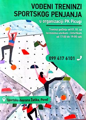 Penjački klub Picugi organizira ogledni sat SPORTSKOG PENJANJA u Žatiki
