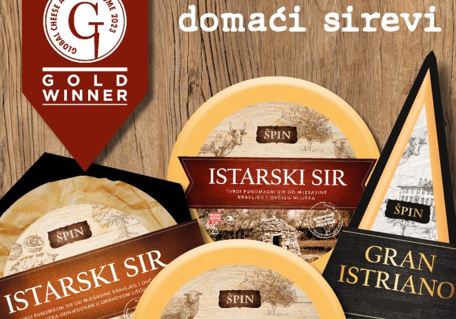 Nove zlatne medalje kao potvrda kvalitete za Istarske sireve Špin