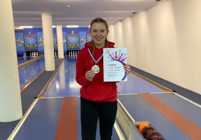 Domaća kuglačica Tea Štetić osvojila drugo mjesto na kuglačkom prvenstvu regije zapad u kategoriji juniorki