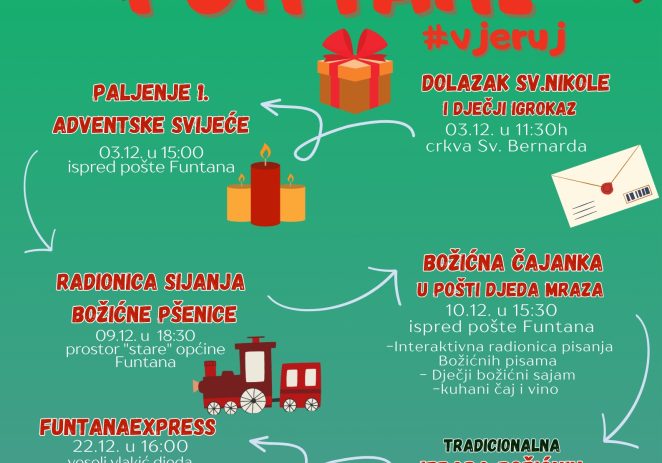 Advent u Funtani započinje u nedjelju, 3. prosinca