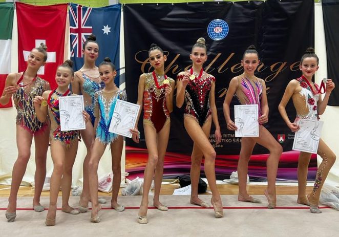 Sedam porečkih ritmičkih gimnastičarki nastupilo na Challenge tournamentu u Ljubljani