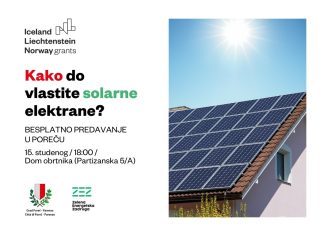 Sunčani ured Grada Poreča – besplatno informativno predavanje “Kako do vlastite solarne elektrane?” u srijedu, 15. studenog 2023.