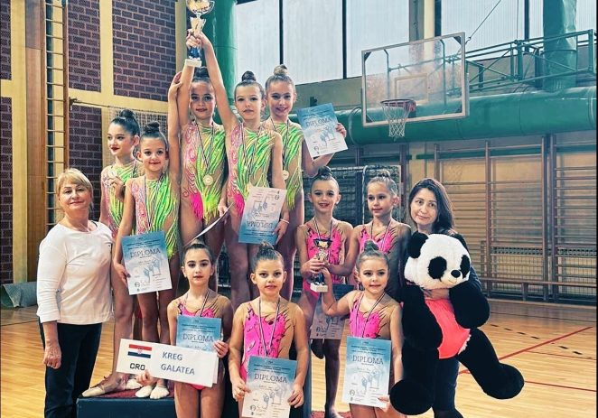 Gimnastičarke KREG Galatea zlatne i brončane na prvenstvu Hrvatske u  GRUPNIM VJEŽBAMA – apsolutni program