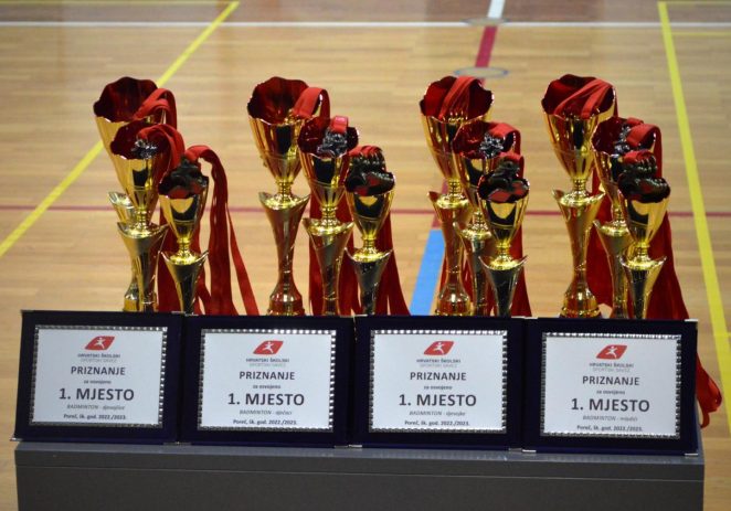 Državno prvenstvo školskih sportskih društava u badmintonu i stolnom tenisu u Poreču od 28.2. do 1.3.2024.