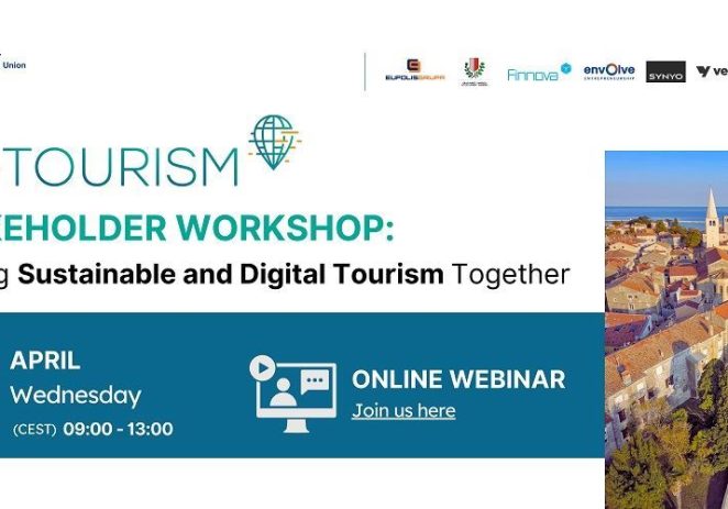 Poziv malim i srednjim poduzećima u turizmu Online radionica projekta FU TOURISM pruža priliku za bespovratna sredstva do 30 tisuća eura