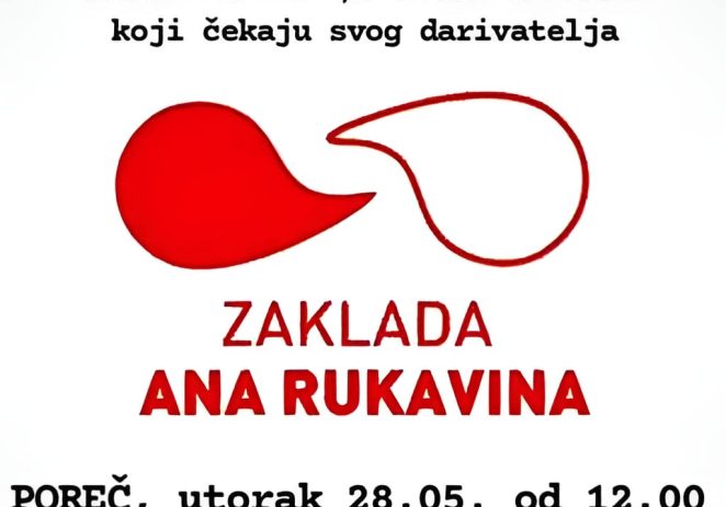 Zaklada Ana Rukavina traži davatelje matičnih stanica za oboljelog dječaka iz Poreštine