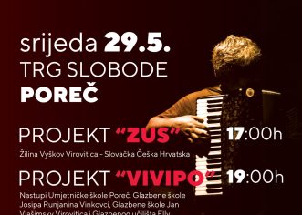 Koncert „Harmonikaški orkestar u mom gradu“ – projekt „ZUS“ i „VIVIPO“ u srijedu, 29. svibnja na Trgu slobode