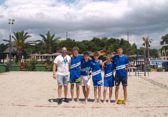 Dječaci ŠSD „Jedro“ Osnovne škole Finida Poreč prvaci Županijskog prvenstva OŠ odbojke na pijesku 2024