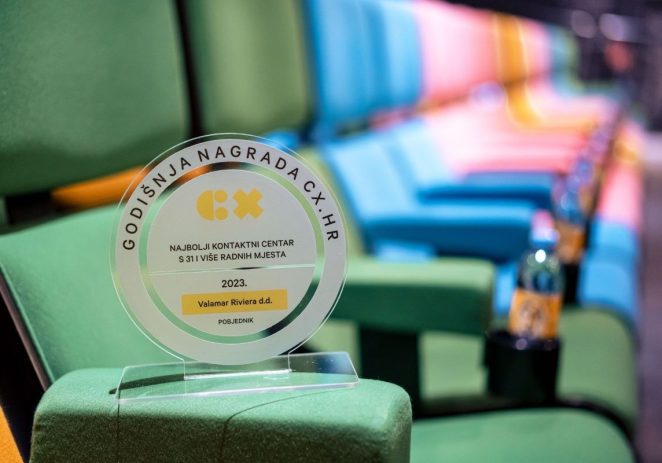 Na Godišnjim nagradama CX.hr portala Valamar je osvojio prvo mjesto u kategoriji “Kontaktni centar s 31 i više radnih mjesta“