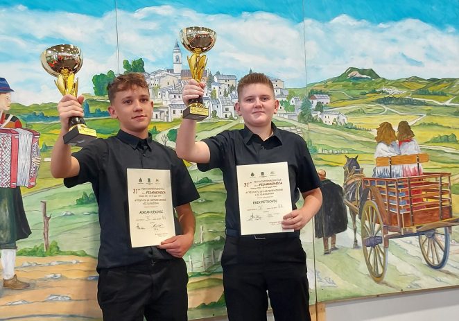 Porečki harmonikaši Adrian Deković i Erik Petrović osvojili nagrade na „31. Festa internazionale della fisarmonica“ u Italiji