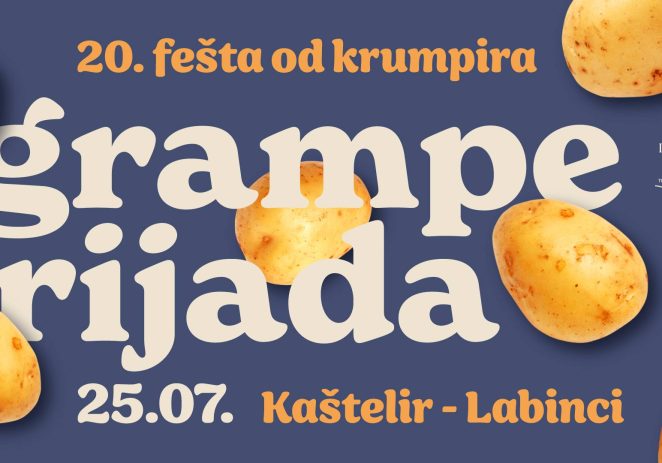Jubilarna “Gramperijada” u Kašteliru zove vas na izvrsna jela od krumpira i veselu feštu u četvrtak, 25. srpnja