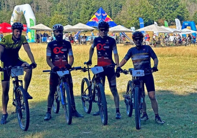 Saša Lalić, Aleksandar Štefanac i Leopold Kukac iz Biciklističkog kluba Poreč odvozili XCM maraton Vertikalno lice Platka