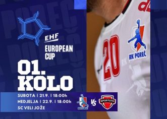 Ovog vikenda U POREČU porečki rukometaši igraju prvo kolo Europskog kupa – DOĐITE i podržite ih