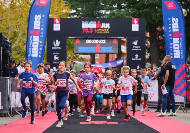 Gotovo 300 djece sudjelovalo na Ironkids utrci, uoči Plava Laguna Ironman 70.3 Poreč