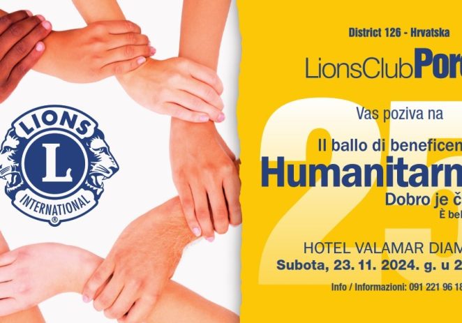 Lions club Poreč poziva na tradicionalni, 25. Humanitarni bal