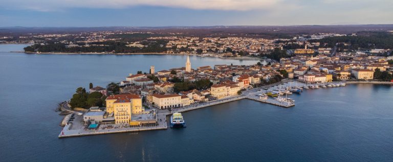 Pore?,Old,Town,Aerial,Panoramic,View,,Istria,,Croatia