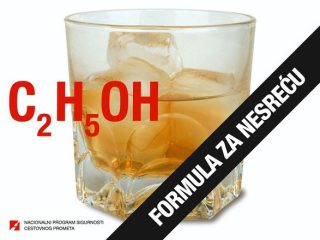 alkohol, formula za nesreću