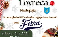 GUŠTI LOVREČA i Božićni koncert Limene glazbe KUD M. Laginje na Trg Placa u Sv. Lovreču u subotu, 21. prosinca