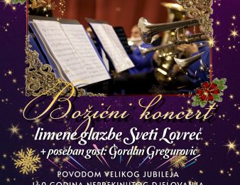 Božićni koncert Limene glazbe KUD M. Laginje iz Sv. Lovreča u četvrtak, 12.12.2024.