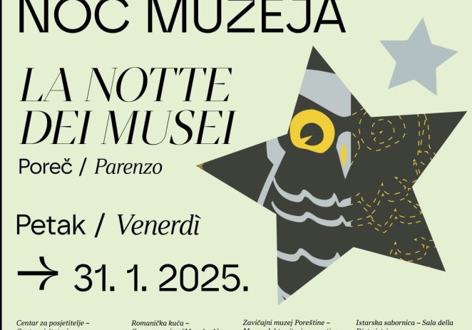 Noć muzeja ove će se godine održati  31. siječnja na temu  „Muzeji – vidljivi i nevidljivi“
