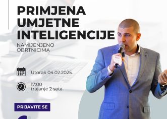 Udruženje obrtnika Poreč poziva na radionicu: Primjena umjetne inteligencije za obrtnike 4.2.2025