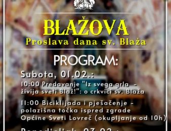 U Svetom Lovreču i ove godine prigodni program povodom proslave Blažove