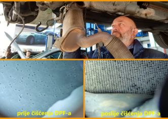 DPF je zagušio dizelski motor, pogledajte postupak i efekte čišćenja filtra čestica čađe