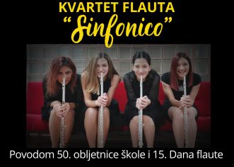 koncert   Kvartet flauta „Sinfonico“ ovog četvrtka (30.1.2025.) u koncertnoj dvorani Umjetničke škole Poreč