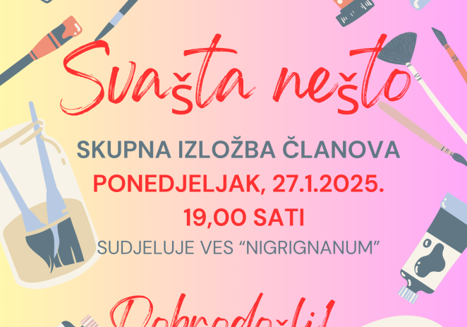 Skupna izložba “Svašta nešto“ Likovne udruge Poreč od 27. siječnja u galeriji Galija