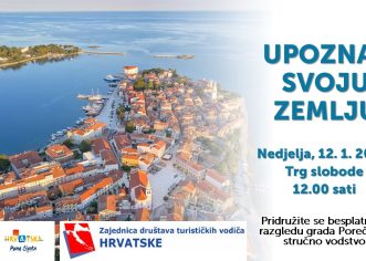 Turistička zajednica Grada Poreča organizira besplatan obilazak grada u sklopu projekta „Upoznaj svoju zemlju“