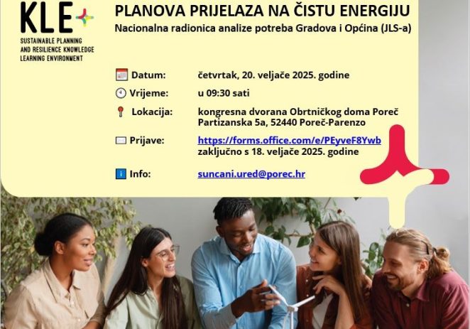 Radionica „Razvoj programa izgradnje kapaciteta za implementaciju Planova prijelaza na čistu energiju“ namijenjena predstavnicima Gradova i Općina