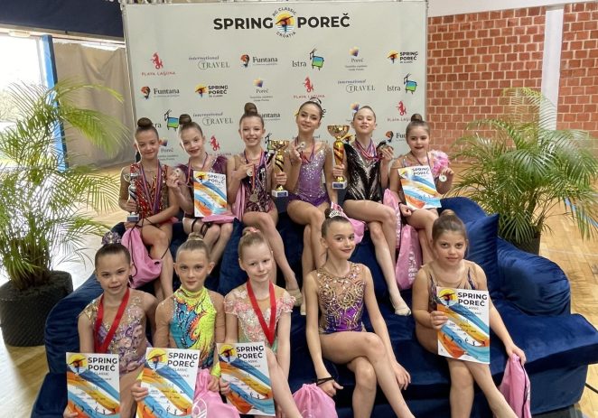 Gimnastičarke kluba KREG GALATEA osvojile brojne medalje na Spring Poreč RG Classic