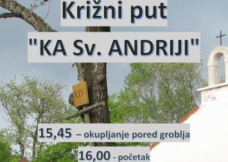 U nedjelju, 23. ožujka 2025, u Vrsaru će se održati Križni put „Ka Svetom Andriji“