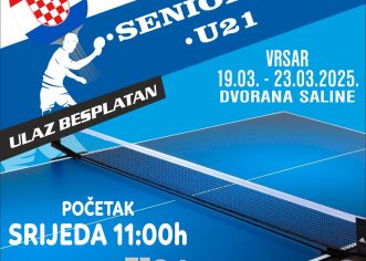 Od srijede do nedjelje, 19. – 23. ožujka 2025.,  Vrsar će opet biti središte hrvatskog stolnog tenisa