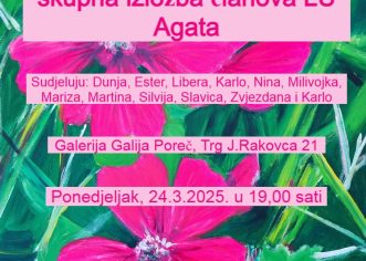 Za početak proljeća  izložba “Cvijeće” u Galiji – otvorenje u ponedjeljak, 24. ožujka
