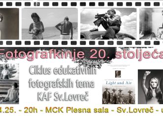 KAF Sv. Lovreč poziva na predstavljanje teme “Fotografkinje 20. stoljeća”
