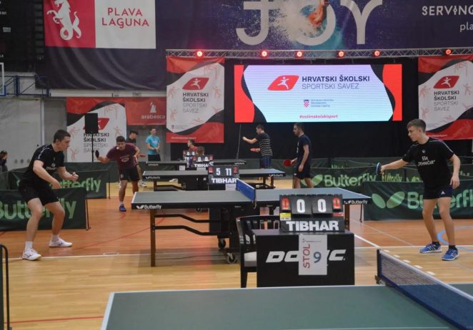 Državno prvenstvo u stolnom tenisu Hrvatskog školskog sportskog saveza u Poreču od 14. do 16. travnja